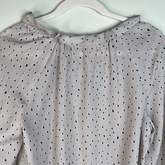 Banana Republic Julia Tie Business Peasant Blouse Size Small - Picture 7 of 13